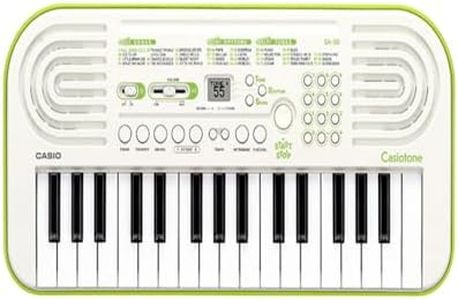 Casio SA-50 32 Mini-Keys Keyboard in White and Green and Rhythm Warriors animated online lessons