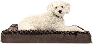 FurHaven Pet Dog Bed | Deluxe Orthopedic Ultra Plush Mattress Pet Bed for Dogs & Cats, Chocolate, Medium