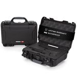 NANUK 909 Hard Case with Custom Foam Insert for Glock, IP67 Waterproof & Crushproof, Rugged Construction for Ultimate Protection, Made in Canada – Black (12.6” x 9” x 4.4”)
