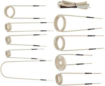 Dojqan 10Pcs Induction Heater Coil Kit, 10 different sizes of induction heater coils,magnetic induction coil insulation is not easy to come off, high durability suitable for magnetic induction heater