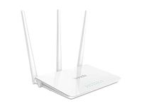 Tenda F3 300Mbps Wi-Fi Router, Easy Setup, WPS Button, Parental Control, Bandwidth Control, Wi-Fi Schedule, with 3 * 5dBi High Power External Antennas (White, N300 F3)