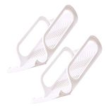 Anneome 2pcs Beer Rack Bottle Dispenser Bowl Rack Refrigerator Beverage Storage Rack Refrigerator Soda Can Dispenser Freezer Organizers to Stack Plastic White Refrigerator Shelf