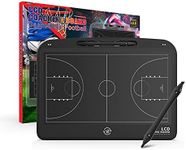 13.5 Inch LCD Basketball Coaching Board, Electronic Tactical Training Board Basketball Coach Board Football Coaching Equipment/Accessories Soccer Coach Gifts For Basketball Lover(Basketball Black)