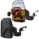 Ranger Side Mirrors,The Spring Back Feature Allows Easy Reset After Fold,2024 New SHEJISI UTV Mirrors Compatible with Polaris Ranger 570 900 1000,Polaris General,Can Am Defender HD 10 8,2021+Commander