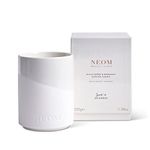 NEOM- Black Pepper & Bergamot Luxury Scented Ceramic Candle, 320g | Scent to De-Stress | 2 Wick Essential Oil Candle