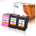 BSTINK Remanufactured Ink Cartridge Replacement for HP 63 XL 63XL Compatible with HP DeskJet 1112 2132 3632,Envy 4520 4516,Officejet 3830 3833 4650 Printer