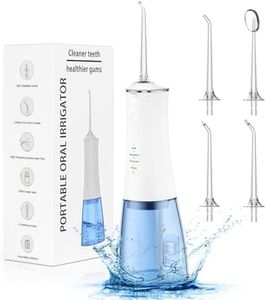 Cordless Water Flosser for Teeth Cleaning, 280ML 4 Modes & 4 Tips IPX7 Portable Water Dental Flosser, Oral Irrigator Electric Waterflosser Flossing Machine for Adults for Home Traval