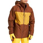 Burton Men's Standard Gore-TEX 2L Pillowline Jacket, Bison/Wood Thrush, Large