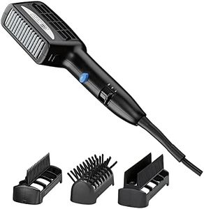 Conair 1875 Watt 3-in-1 Ceramic Dryer & Styler with 3 Attachments (SD9C), Black