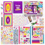 GirlZone Ultimate Collage Scrapbook Kit, Includes Scrapbook Stickers and Fun Scrapbook Accessories to Make an Amazing 40-Page Photo Album Scrapbook