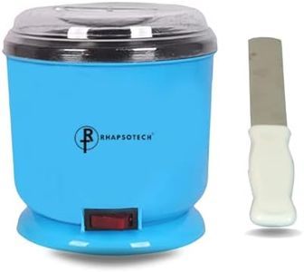Rhapsotech® Wax Heater for Waxing - wax heater automatic on off | wax heater combo pack of wax heater with spatula | wax heater for waxing for women | wax heater with knife spatula (Sky Blue)