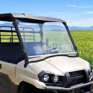 KEMIMOTO Vented Front Windshield Compatible With Kawasaki Mule PRO-MX:2019+