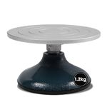 Creativ Company 10300 Pottery Wheel – 18 cm Sculpture Turntable with Steel Plate, Cast‑Iron Base & Non‑Slip Rubber – Ideal for Clay Crafting, Sculpting & Glazing