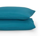 Home Beyond & HB design - 2-Pack Premium Pillowcase Set (Queen Size, 20x30-Inch, Teal) - Super Soft Microfiber Bed Pillow Covers with Envelop Closure - Wrinkle and Fade Resistant Pillow Cases