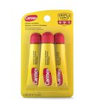 Carmex Classic Lip Balm, Original Squeeze Tube, 3-pack