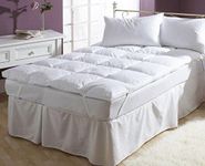 Luxurious White 85% Duck Feather & 15% Down Mattress Topper Enhancer CosyWinks® Double