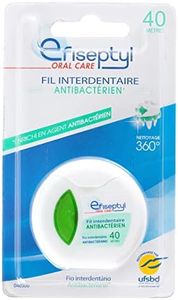 Efiseptyl - Fil Interdentaire Antibactérien - Goût Menthe - Enrichi En Agent Antibactérien - Nettoyage 360° - Bobine De 40m