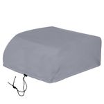 RV Air Conditioner Cover Compatible with Dometic Brisk II, RV AC Cover for Roof, Camper Trailer Air Conditioner Cover (grey)