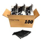 100 Twin Blade Black Disposable Razors in Bulk - Professional or Home Use