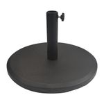 T&Jero 29 lb Round Heavy Duty Patio Market Table Umbrella Base Stand Weight Pre-Filled for Outdoor, Black