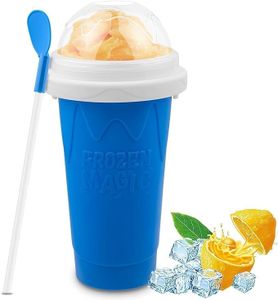 MASHUR FAB Double Layers Slushy Maker Cup Quick Slushie Maker Frozen Magic Slushy Cup Homemade Ice Cream Maker with Lid & Straw Shake and Slush Maker Squeeze Cup Portable Smoothie and Cooling Cup (1)