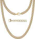 Silvadore 6mm Gold CUBAN Chain For 