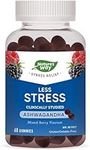 Nature's Way Less Stress Gummies – Clinically Studied Ashwagandha Supplement for Adults – Help to Reduce the Symptoms of Stress – Natural Mixed Berry Flavour, 60 Gummies