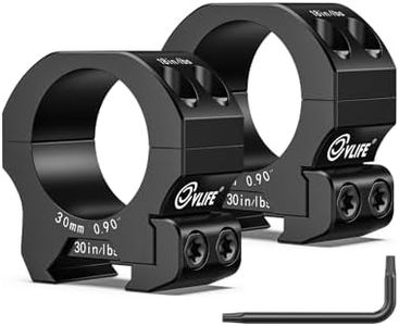 CVLIFE 30mm Scope Rings Low Profile Precision Mount - Compatible with Picatinny Rails - 20mm Rifle Scope Mount - 2 Pieces