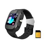 sekyo S2 Pro Kids Smartwatch for Boys & Girls, Calling Smart Watch for Kids with Location Tracker, Camera, SOS & Safe Zone Alert, Remote Monitoring, Family Chat, App Control, 4G/5G Sim Support -Black
