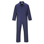 Portwest C813 Men's Liverpool Lightweight Safety Coverall Boiler Suit Overalls Navy Tall, Medium