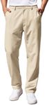 COOFANDY Mens Classic Fit Casual Cotton Stretch Khaki Pant Bussiness Dress Pants