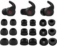 9 Pairs Ear Tips Set Compatible with Beats Fit Pro, Memory Foam Double Flange and Normal Silicone Tips S/M/L Replacement Noise Isolation Fit in Case Eartips for Beat Fit Pro - Black