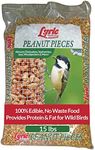 Lyric Peanut Pieces Wild Bird Seed - No Waste Bird Food - Attracts Titmice, Woodpeckers, Chickadees & More - 15 lb bag