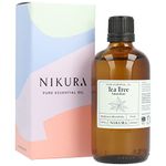 Nikura Tea Tree (Australian) Essential Oil | Diffuser Oil for Home, Candle & Soap Making | 100ml | Vegan & UK Made