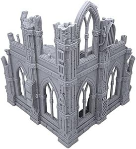EnderToys Ruinas góticas de ciencia ficción de Terrain4Print (juego C), paisaje RPG de mesa impreso en 3D y terreno de juego de guerra para miniaturas de 28 mm