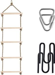 Hyponix Wooden Ladder for Monkey Line and Gorilla Line and Other Ninja Warrior Obstacle Courses