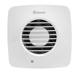 Xpelair DX100BTS Simply Silent Bathroom Extractor Fan with Timer, Adjustable Twin Speed, Ghost Air Movement Technology for Quiet Running, 100mm (4″), Square – Cool White