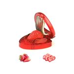 Red Strawberry Slicer,Cup Slicers | Egg Slicers | banana slicers | Strawberry Cutter | Quickly Making Fruit Vegetable,Stainless Steel Blade Kitchen Tools and Gadgets Fruit and Vegetable Tools