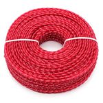 3.0mm Nylon grass Trimmer Line Brush Cutter Wire Heavy Duty Strimmer Core String for Over Grown Grass and Weeds (Twist, 3mmx73m)