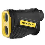 MiLESEEY Golf Rangefinder with Slope Compensation, High Precision Range Finder Golfing 650 Yard Rechargeable Laser Rangefinder for Golfer and Hunter