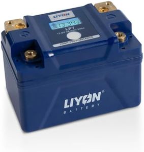LIYON BLP7 Lifepo4 Lithium 12V 3Ah Powersports Starter Battery with Display Screen, Start Power 300A 210 CCA(-25°C) for Motorcycles 125-450cc, Sportbike 250-500cc, ATV 150-450cc, UTV 170-300cc