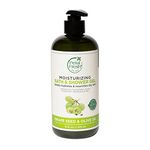 Petal Fresh Pure Moisturizing Grape Seed & Olive Oil Bath & Shower Gel | Hydrating Mild Cleanser | Sulfate & Paraben free| 100% Vegan & Cruelty Free - 475 ml