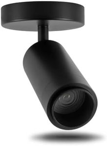 Ajbvp 5CCT LED Ceiling Spotlight Dimmable Directional Ceiling Light,Zoomable15°/24°/36°/45°/60°,2700K/3000K/3500K/4000K/5000K,for Living Room Gallery Indoor Artistic Lighting (Black, 20 Watts)