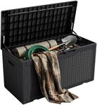 VICTONE 100 Gallon Resin Deck Box, 
