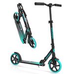 BELEEV Scooter for Kids Ages 6+, 200mm Big Wheel Adult Scooters for Boys and Girls, 4 Adjustable Handlebar, Front Suspension, 2 Wheels Scooter with Carry Strap, up to 100Kg