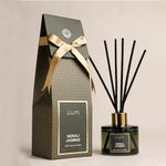 Llum Neroli Jasmine Reed Diffuser Set | Premium Room Freshener for Living Room, Washroom, Bedroom, Office | Organic, Toxin Free Home Fragrance, Aromatherapy | Elegant Gift | 100ml