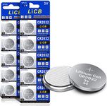 LiCB 10 PCS CR2032 3V Lithium Batteries CR2032 Battery