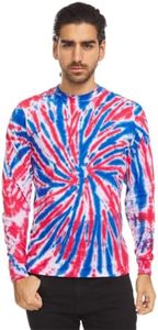 DARESAY Long Sleeve Tie Dye T-Shirt, for Men, Women and Teens (Up to 5XL)
