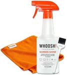 Whoosh 500ml 3-in-1 Screen Cleaner Bundle with Microfibre Cloth & Cleaning Brush - Ideal for Screen Wipes, Laptop Screen Cleaner, Glasses Cleaner & Phone Screen Wipes - Device & Laptop Cleaning Kit.