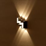 Murphy 12W Aluminium Led Luxurious Indoor & Outdoor Step Type Up/Down Wall Light Warm White, Shockproof & Rustproof Alluminium Body (3 Up & 3 Down Step), Pack of 1 (with 2 Years Warranty)